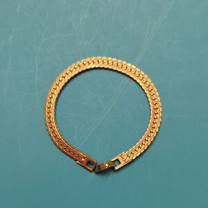 Vintage Gold Tone Woven Bracelet